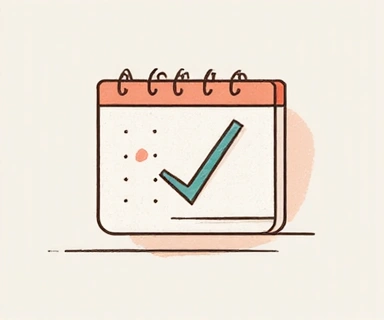 Calendario con una marca de verificación, simbolizando actualizaciones de políticas